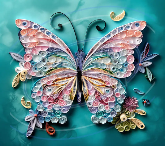 3D Butterflies 041 Printed Pattern Vinyl