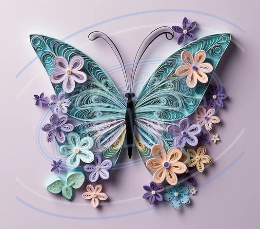 3D Butterflies 042 Printed Pattern Vinyl