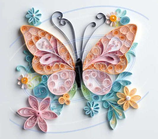 3D Butterflies 043 Printed Pattern Vinyl