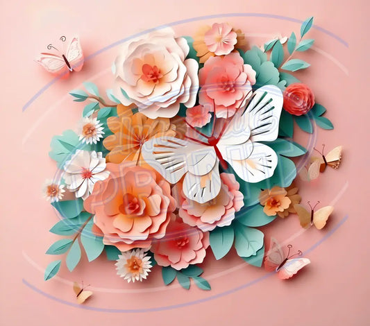 3D Butterflies 053 Printed Pattern Vinyl