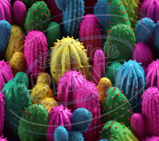 3D Cactus 008 Printed Pattern Vinyl