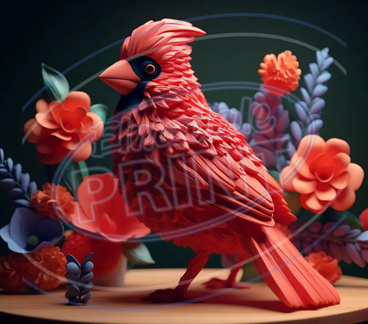 3D Cardinals 009 Printed Pattern Vinyl