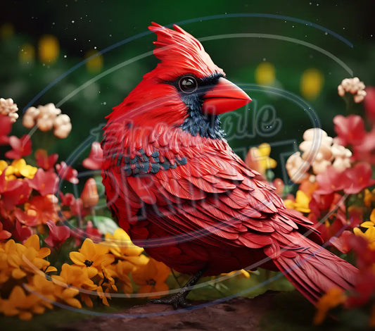 3D Cardinals 037 Printed Pattern Vinyl