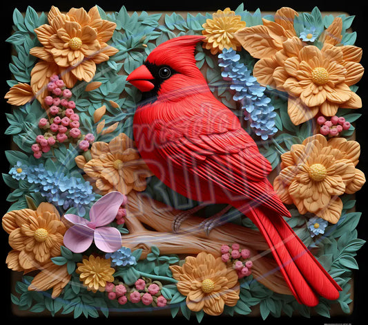 3D Cardinals 038 Printed Pattern Vinyl