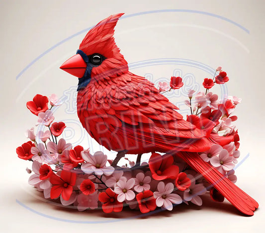 3D Cardinals 039 Printed Pattern Vinyl