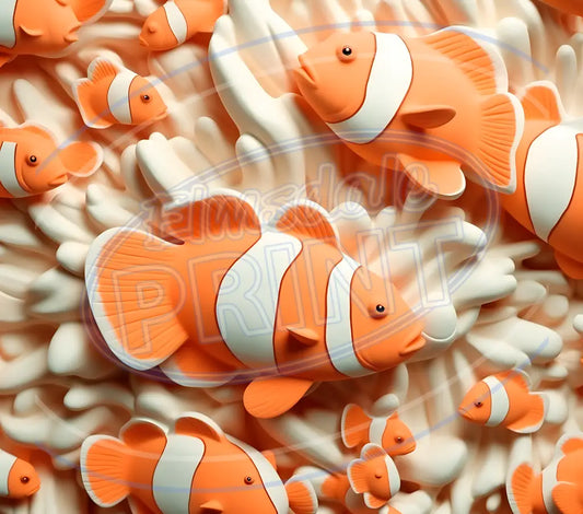 3D Clownfish 016 Printed Pattern Vinyl