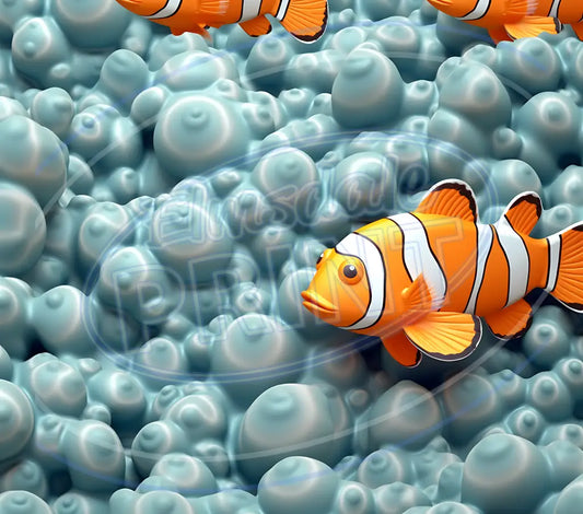 3D Clownfish 024 Printed Pattern Vinyl