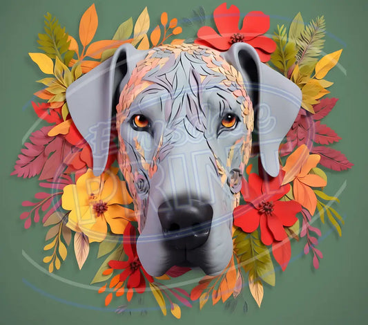 3D Dogs 012 Printed Pattern Vinyl