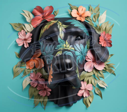 3D Dogs 013 Printed Pattern Vinyl