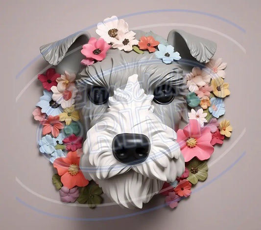 3D Dogs 018 Printed Pattern Vinyl