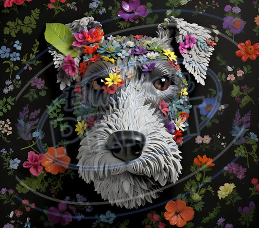 3D Dogs 019 Printed Pattern Vinyl