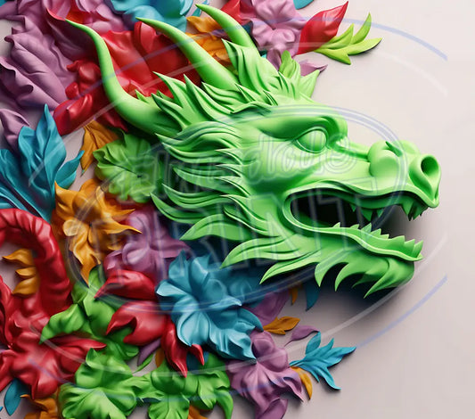 3D Dragons 004 Printed Pattern Vinyl