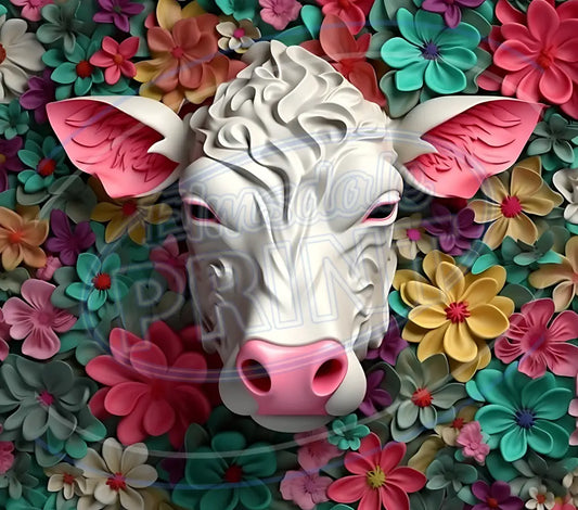 3D Farm Animals 001 Printed Pattern Vinyl