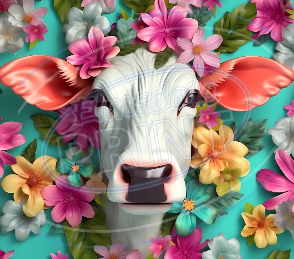 3D Farm Animals 003 Printed Pattern Vinyl