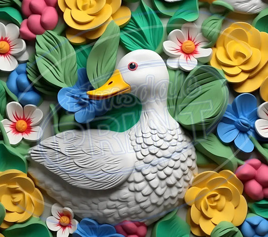 3D Farm Animals 007 Printed Pattern Vinyl