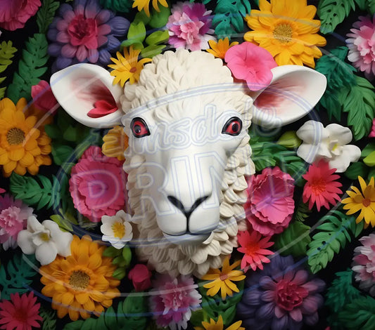 3D Farm Animals 016 Printed Pattern Vinyl