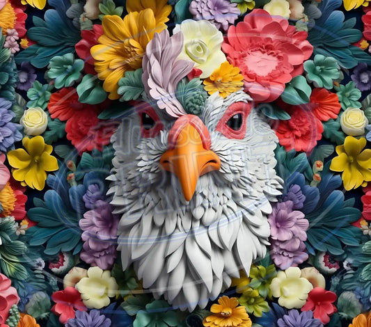 3D Farm Animals 023 Printed Pattern Vinyl