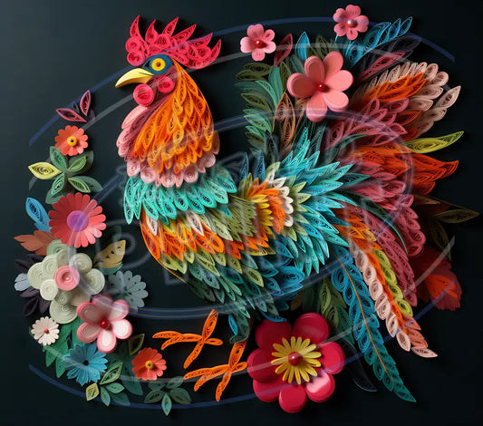 3D Farm Animals 026 Printed Pattern Vinyl