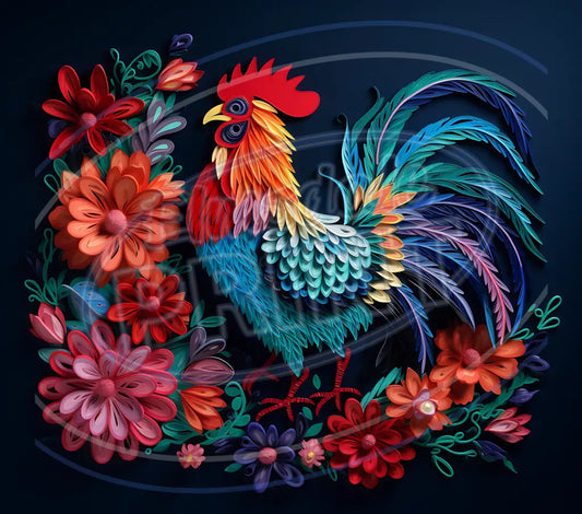 3D Farm Animals 027 Printed Pattern Vinyl