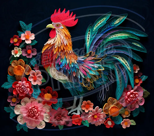 3D Farm Animals 031 Printed Pattern Vinyl