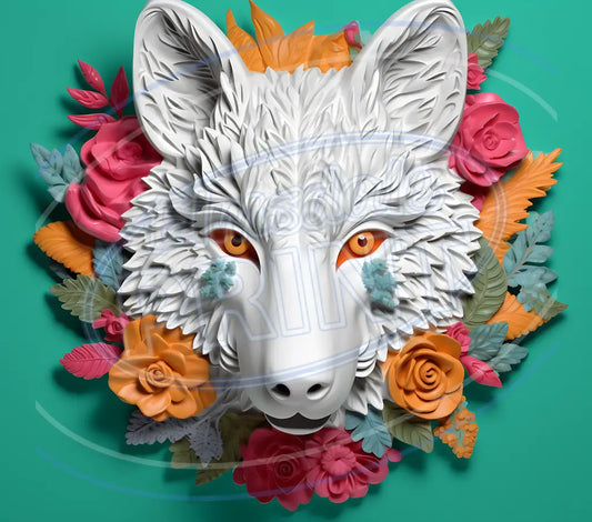 3D Forest Animals 003 Printed Pattern Vinyl