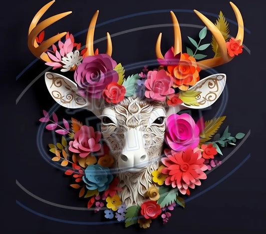 3D Forest Animals 007 Printed Pattern Vinyl