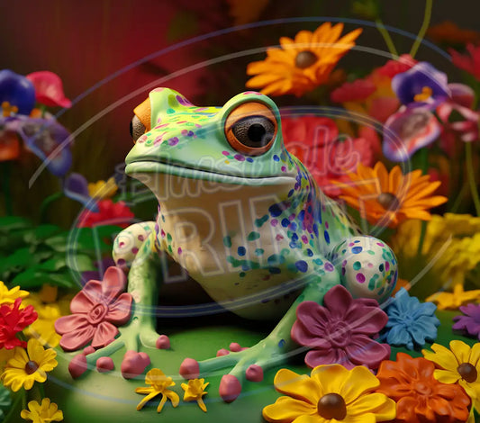 3D Frogs 007 Printed Pattern Vinyl