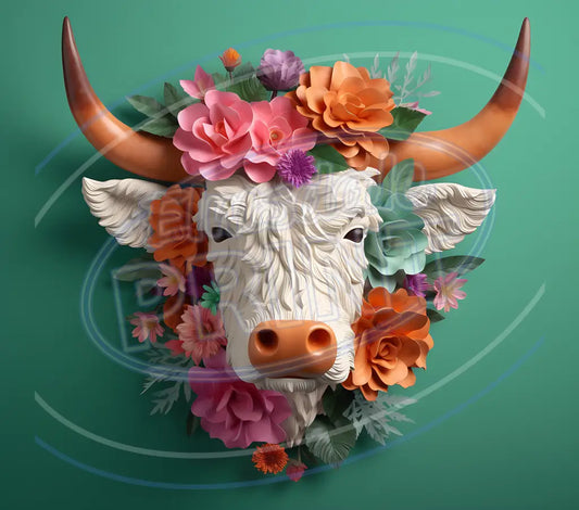 3D Highland Cows 008 Printed Pattern Vinyl