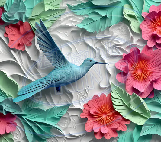 3D Hummingbirds 008 Printed Pattern Vinyl