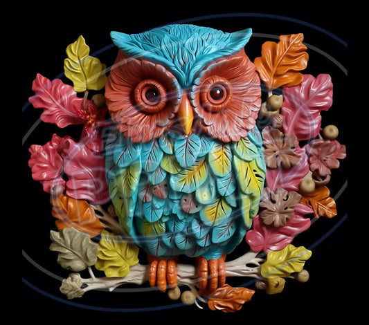3D Owls 036 Printed Pattern Vinyl