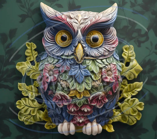 3D Owls 038 Printed Pattern Vinyl