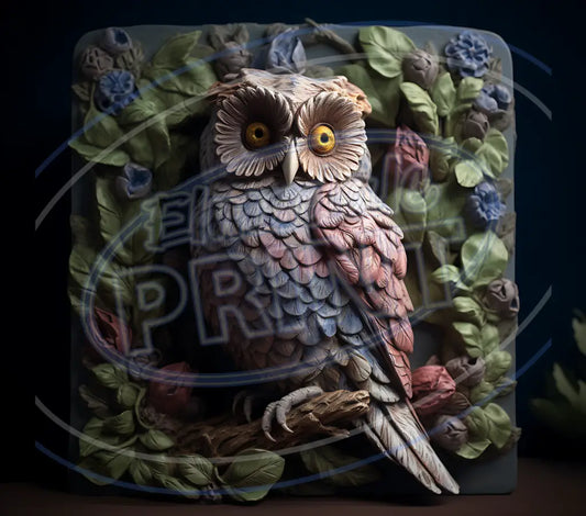3D Owls 040 Printed Pattern Vinyl