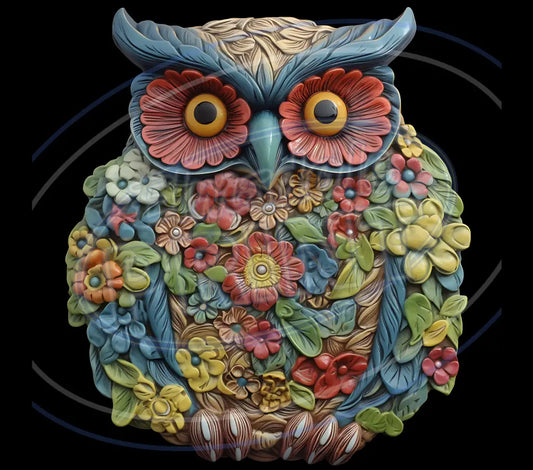 3D Owls 065 Printed Pattern Vinyl