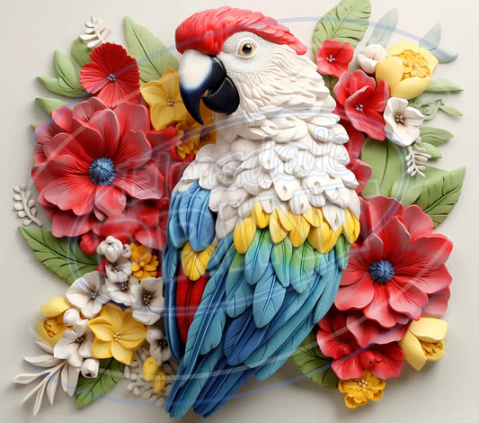 3D Parrots 005 Printed Pattern Vinyl