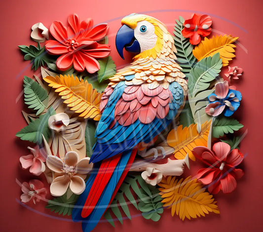 3D Parrots 030 Printed Pattern Vinyl