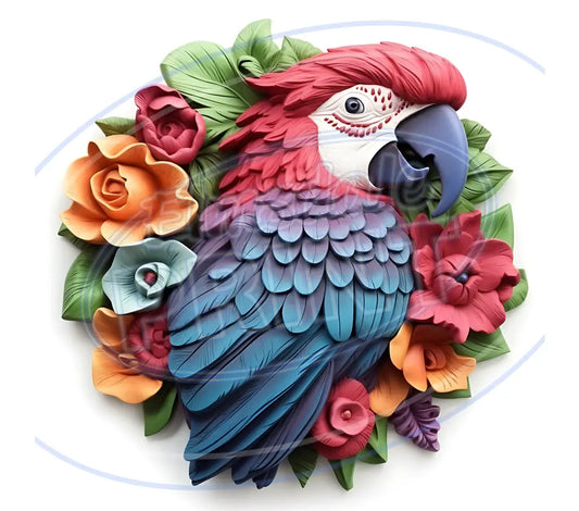3D Parrots 032 Printed Pattern Vinyl