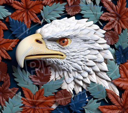 3D Patriotic Eagles 032 Printed Pattern Vinyl