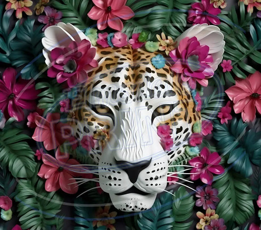 3D Safari Animals 006 Printed Pattern Vinyl