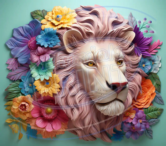 3D Safari Animals 008 Printed Pattern Vinyl