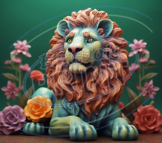 3D Safari Animals 009 Printed Pattern Vinyl