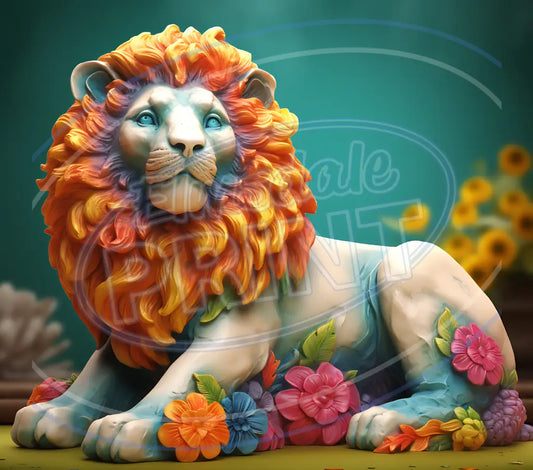 3D Safari Animals 013 Printed Pattern Vinyl