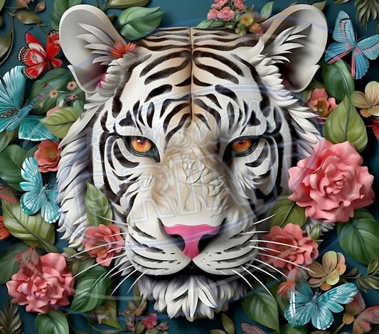 3D Safari Animals 017 Printed Pattern Vinyl