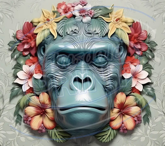 3D Safari Animals 026 Printed Pattern Vinyl