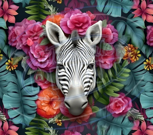 3D Safari Animals 035 Printed Pattern Vinyl