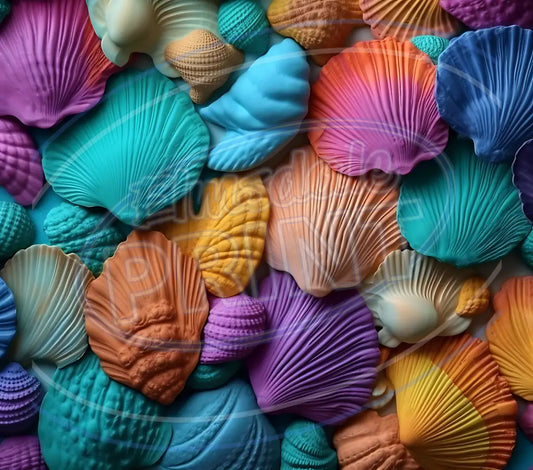 3D Seashells 016 Printed Pattern Vinyl