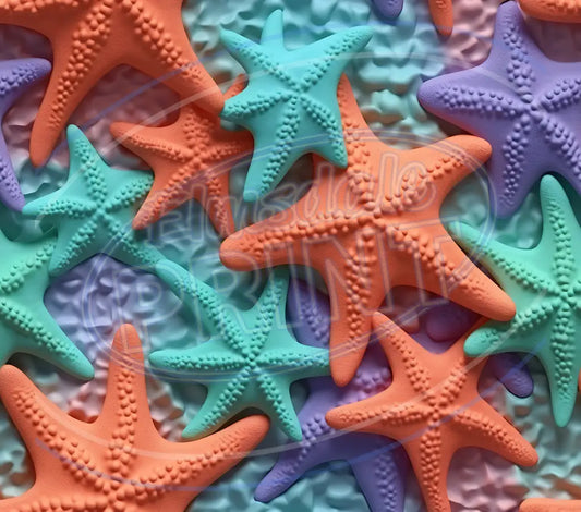 3D Starfish 002 Printed Pattern Vinyl