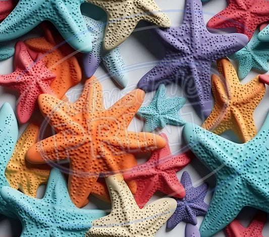 3D Starfish 007 Printed Pattern Vinyl