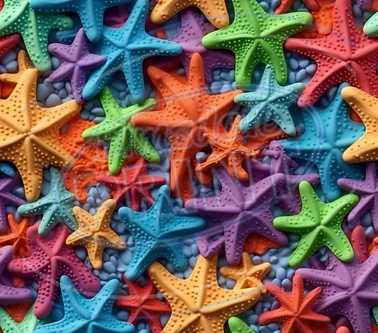 3D Starfish 008 Printed Pattern Vinyl