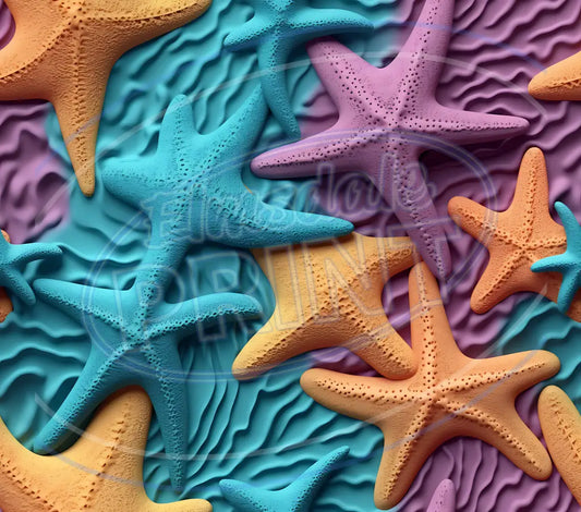 3D Starfish 009 Printed Pattern Vinyl