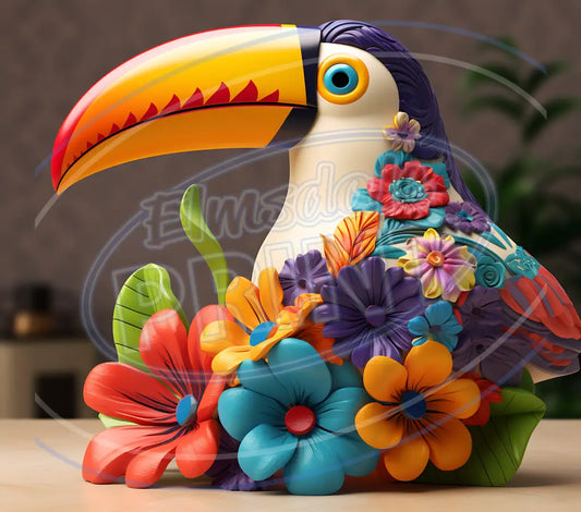 3D Toucans 006 Printed Pattern Vinyl